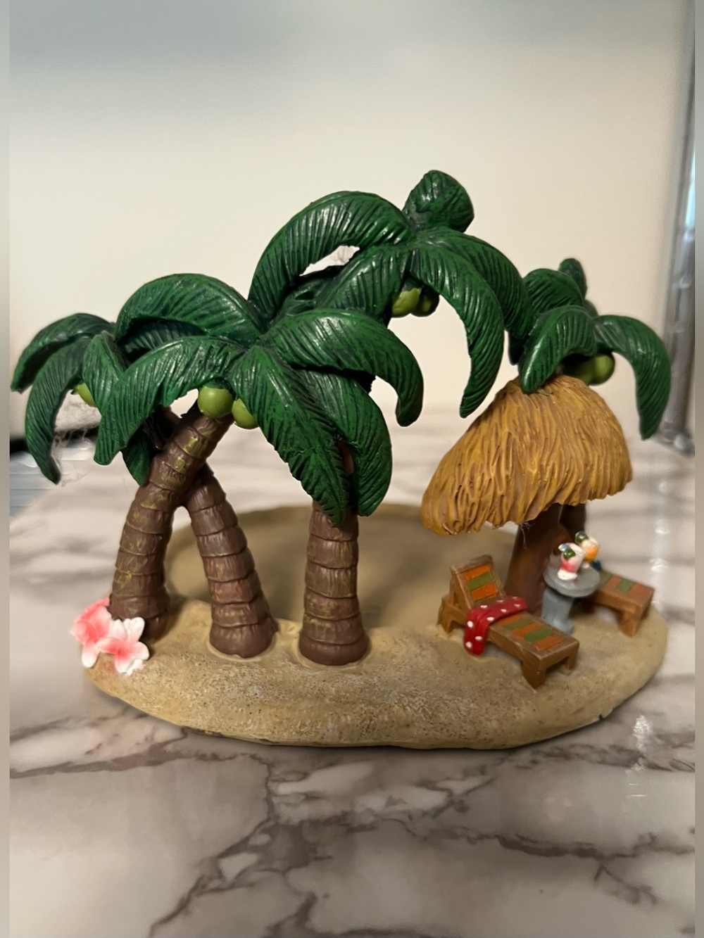 Yankee Candle Luau Party Tropical Palm Tree Beach Large Jar Candle Holder